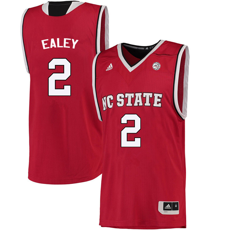 Men NC State Wolfpack #2 Kaila Ealey College Basketball Jerseys-Red - Click Image to Close